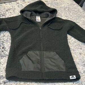 Adidas Green Sherpa Hoodie